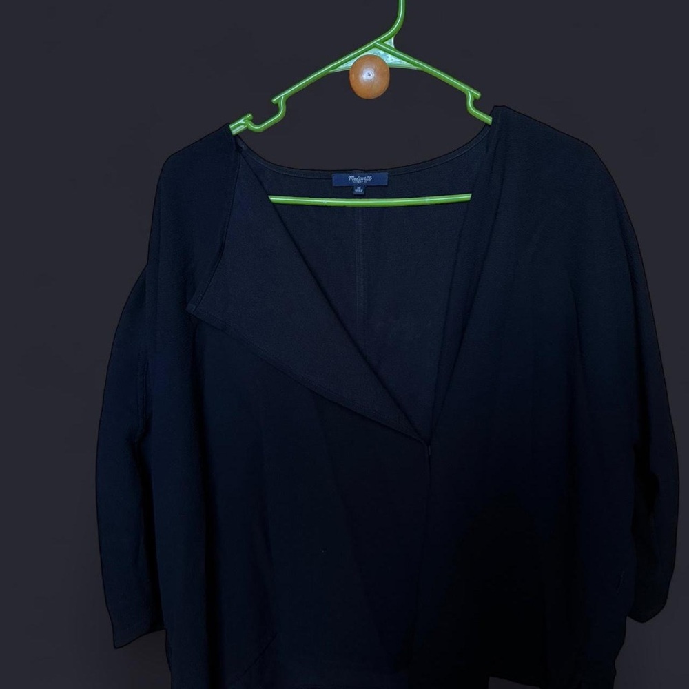 Madewell Black Women's Top with Tie